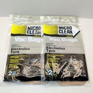 Lot of 2 Home Care Electrolux Tank Canister Vacuum Vac Bags Style C